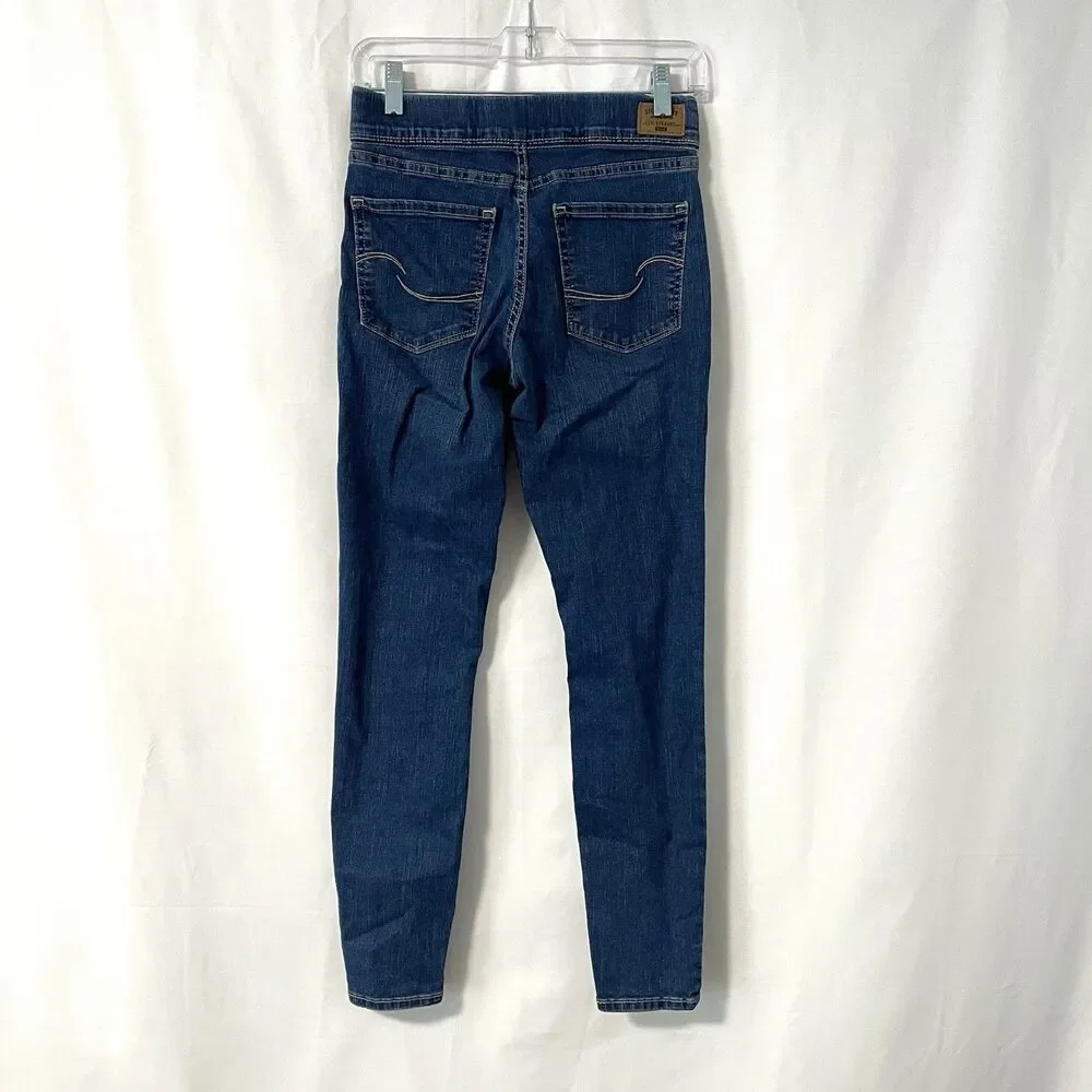 Levi Strauss Signature Pull On Skinny Jeans Women's Size 4 Blue Stretch 27‎ x 30